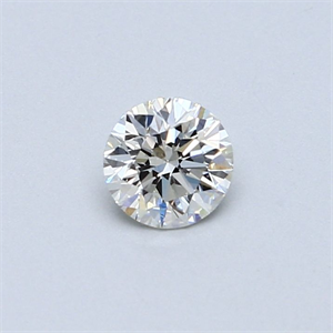 Picture of Natural Diamond 0.44 Carats, Round with Very Good Cut, H Color, SI1 Clarity and Certified by GIA