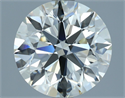 Natural Diamond 2.50 Carats, Round with Excellent Cut, I Color, VS2 Clarity and Certified by IGI