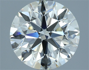 Picture of Natural Diamond 2.50 Carats, Round with Excellent Cut, I Color, VS2 Clarity and Certified by IGI