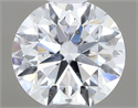 Natural Diamond 0.40 Carats, Round with Very Good Cut, D Color, SI2 Clarity and Certified by GIA