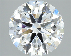 Picture of Natural Diamond 3.04 Carats, Round with Excellent Cut, D Color, SI1 Clarity and Certified by GIA