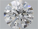 Natural Diamond 1.73 Carats, Round with Excellent Cut, D Color, VVS1 Clarity and Certified by GIA