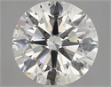 Natural Diamond 3.01 Carats, Round with Excellent Cut, J Color, SI2 Clarity and Certified by GIA