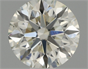 Natural Diamond 0.52 Carats, Round with Excellent Cut, H Color, VS2 Clarity and Certified by IGI