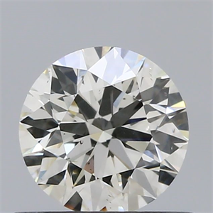 Picture of Natural Diamond 0.53 Carats, Round with Excellent Cut, K Color, SI1 Clarity and Certified by GIA