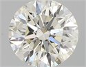 Natural Diamond 0.52 Carats, Round with Excellent Cut, I Color, VS1 Clarity and Certified by IGI