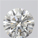 Natural Diamond 0.40 Carats, Round with Excellent Cut, J Color, SI1 Clarity and Certified by GIA