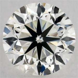 Picture of Natural Diamond 0.51 Carats, Round with Good Cut, J Color, VVS2 Clarity and Certified by GIA