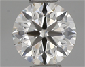 Natural Diamond 0.40 Carats, Round with Excellent Cut, J Color, IF Clarity and Certified by IGI