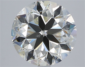 Picture of Natural Diamond 3.01 Carats, Round with Very Good Cut, K Color, SI1 Clarity and Certified by GIA