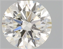 Natural Diamond 0.40 Carats, Round with Very Good Cut, K Color, SI1 Clarity and Certified by GIA