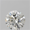 Natural Diamond 2.21 Carats, Round with Excellent Cut, J Color, VVS1 Clarity and Certified by GIA