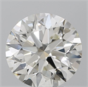 Natural Diamond 5.00 Carats, Round with Excellent Cut, K Color, VS2 Clarity and Certified by GIA