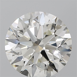 Picture of Natural Diamond 5.00 Carats, Round with Excellent Cut, K Color, VS2 Clarity and Certified by GIA