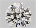 Natural Diamond 0.53 Carats, Round with Excellent Cut, J Color, VS2 Clarity and Certified by GIA