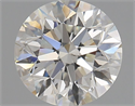 Natural Diamond 1.70 Carats, Round with Excellent Cut, H Color, SI1 Clarity and Certified by GIA