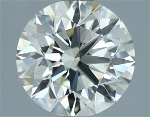 Picture of Natural Diamond 2.00 Carats, Round with Excellent Cut, J Color, VVS1 Clarity and Certified by IGI