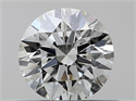 Natural Diamond 0.40 Carats, Round with Very Good Cut, J Color, VVS1 Clarity and Certified by GIA