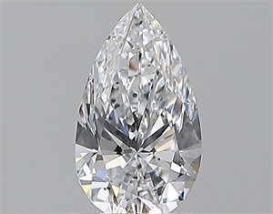 Picture of Natural Diamond 0.72 Carats, Pear with  Cut, D Color, SI1 Clarity and Certified by GIA