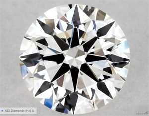 Picture of Natural Diamond 0.40 Carats, Round with Excellent Cut, F Color, SI1 Clarity and Certified by GIA