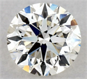 Natural Diamond 0.40 Carats, Round with Very Good Cut, J Color, VVS1 Clarity and Certified by GIA