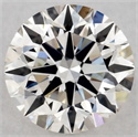 Natural Diamond 0.40 Carats, Round with Excellent Cut, I Color, VS1 Clarity and Certified by GIA