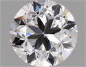 Natural Diamond 0.40 Carats, Round with Good Cut, D Color, VVS1 Clarity and Certified by GIA