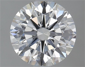 Picture of Natural Diamond 1.51 Carats, Round with Excellent Cut, D Color, SI2 Clarity and Certified by GIA