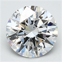 Natural Diamond 2.07 Carats, Round with Excellent Cut, F Color, SI2 Clarity and Certified by GIA