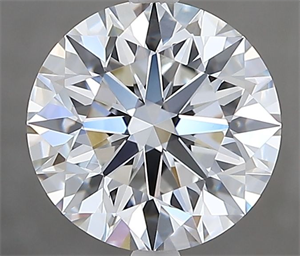 Picture of Natural Diamond 2.03 Carats, Round with Excellent Cut, F Color, IF Clarity and Certified by GIA