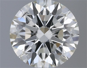 Picture of Natural Diamond 0.52 Carats, Round with Excellent Cut, H Color, SI1 Clarity and Certified by IGI