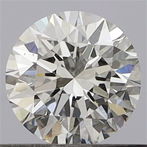 Picture of Natural Diamond 0.40 Carats, Round with Excellent Cut, E Color, VVS2 Clarity and Certified by GIA