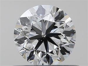 Picture of Natural Diamond 0.50 Carats, Round with Very Good Cut, I Color, VS1 Clarity and Certified by GIA