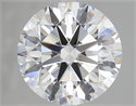 Natural Diamond 3.71 Carats, Round with Excellent Cut, D Color, VS2 Clarity and Certified by GIA