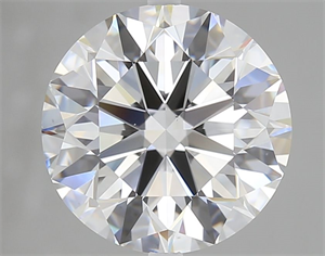 Picture of Natural Diamond 3.71 Carats, Round with Excellent Cut, D Color, VS2 Clarity and Certified by GIA