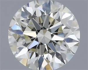 Picture of Natural Diamond 0.53 Carats, Round with Excellent Cut, I Color, VS1 Clarity and Certified by IGI