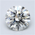 Natural Diamond 1.72 Carats, Round with Excellent Cut, H Color, SI1 Clarity and Certified by GIA