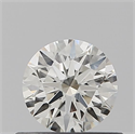 Natural Diamond 0.42 Carats, Round with Excellent Cut, J Color, SI1 Clarity and Certified by GIA