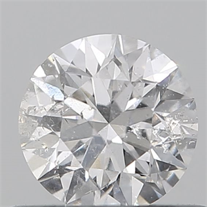 Picture of Natural Diamond 0.50 Carats, Round with Very Good Cut, E Color, I1 Clarity and Certified by IGI