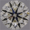 Natural Diamond 0.50 Carats, Round with Good Cut, K Color, SI2 Clarity and Certified by GIA