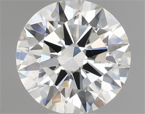 Picture of Natural Diamond 0.40 Carats, Round with Excellent Cut, J Color, VS2 Clarity and Certified by GIA