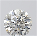 Natural Diamond 0.40 Carats, Round with Excellent Cut, H Color, SI1 Clarity and Certified by GIA