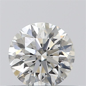 Picture of Natural Diamond 0.40 Carats, Round with Excellent Cut, H Color, SI1 Clarity and Certified by GIA