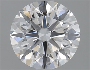 Picture of Natural Diamond 1.90 Carats, Round with Excellent Cut, D Color, SI1 Clarity and Certified by GIA