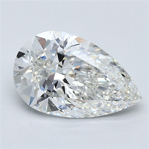 Picture of Natural Diamond 2.03 Carats, Pear with  Cut, G Color, VS1 Clarity and Certified by GIA