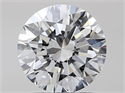 Natural Diamond 1.70 Carats, Round with Excellent Cut, G Color, VVS2 Clarity and Certified by GIA