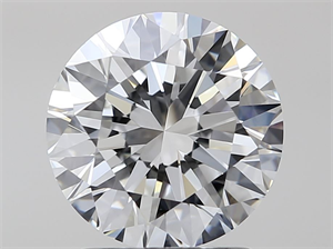 Picture of Natural Diamond 1.70 Carats, Round with Excellent Cut, G Color, VVS2 Clarity and Certified by GIA