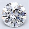 Natural Diamond 3.01 Carats, Round with Excellent Cut, D Color, SI1 Clarity and Certified by GIA