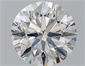 Natural Diamond 2.01 Carats, Round with Excellent Cut, F Color, SI1 Clarity and Certified by GIA