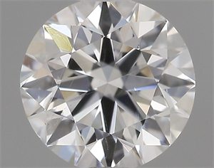 Picture of Natural Diamond 0.40 Carats, Round with Very Good Cut, F Color, SI1 Clarity and Certified by GIA